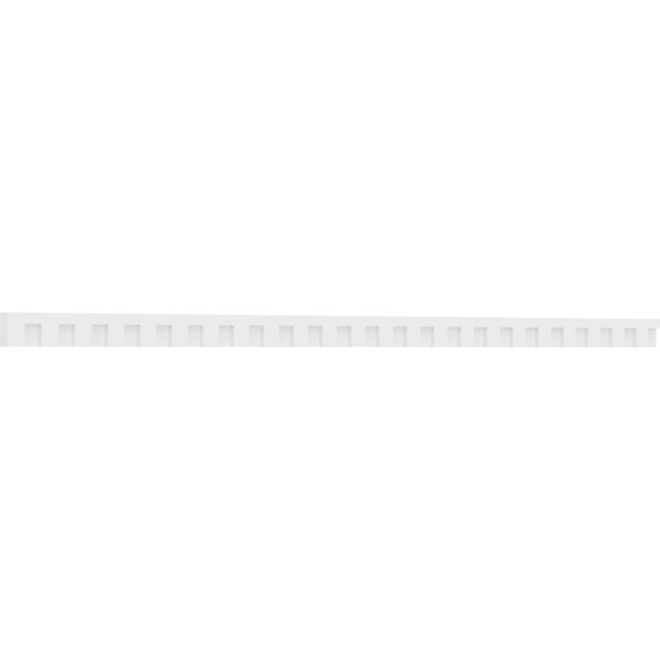 Ekena Millwork Fayetteville Architectural Grade PVC Dentil Trim w/Backplate, 3"H x 1"P x 92"L DENP03FAY01 - main